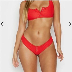 Frankies Red Bikini Top